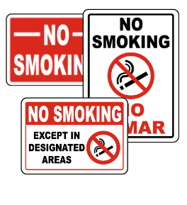 No Smoking Signs
