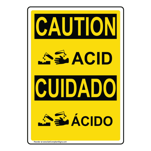 Caution ACID English & Spanish