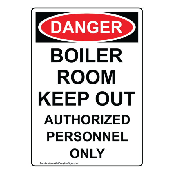 Danger boiler room keep out