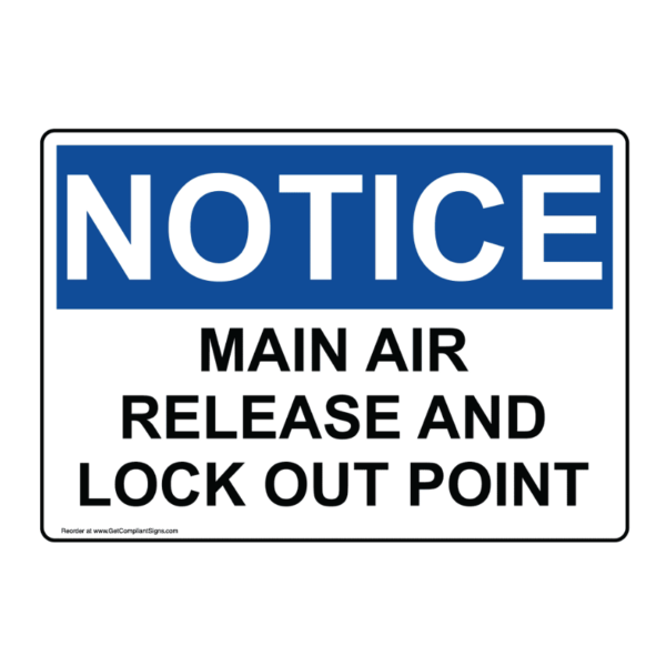 Lockout & Main Air Release Point